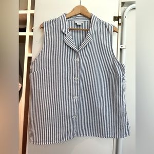 Liz Claiborne Sleeveless Striped linen Blend (2)